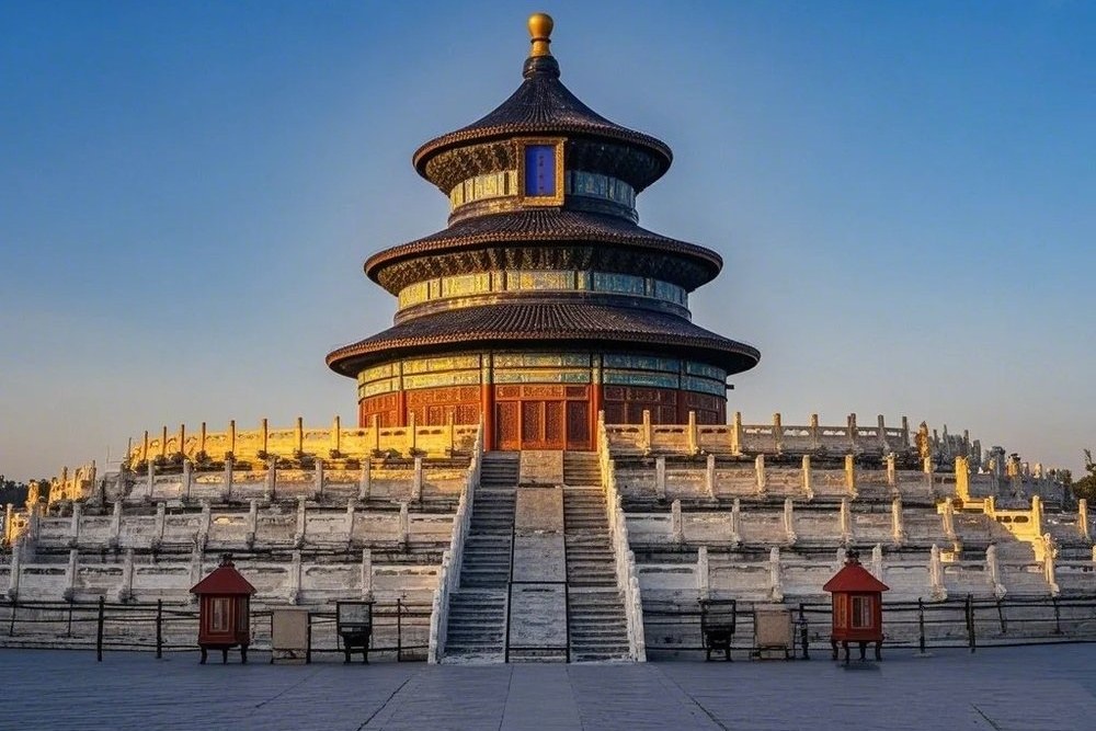 天坛公园实景图片