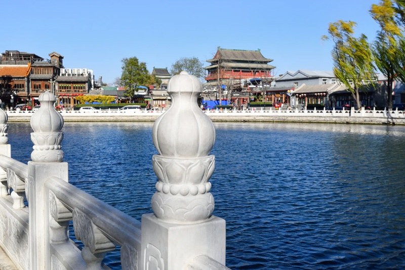 什刹海实景图片