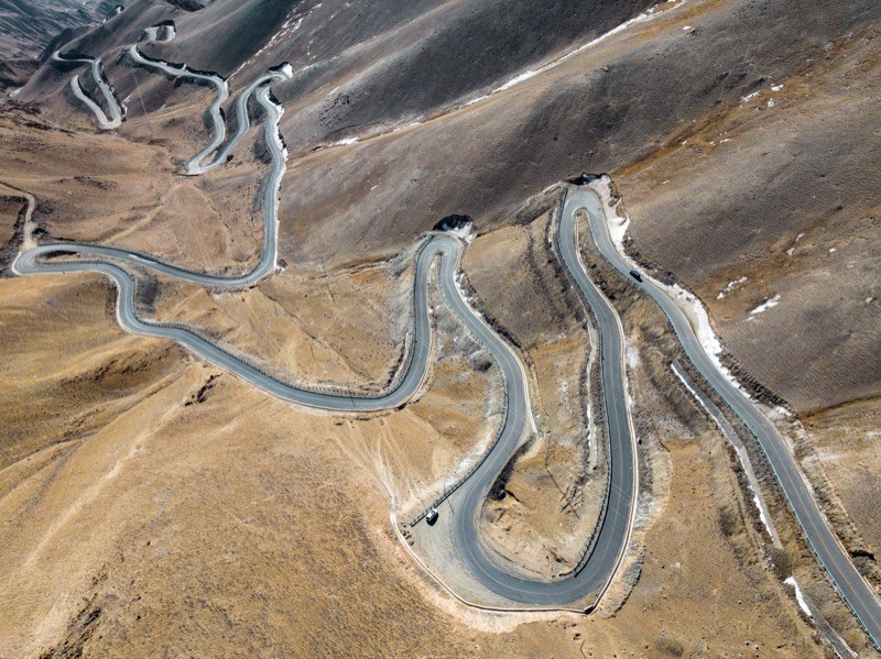 盘龙古道实景图片